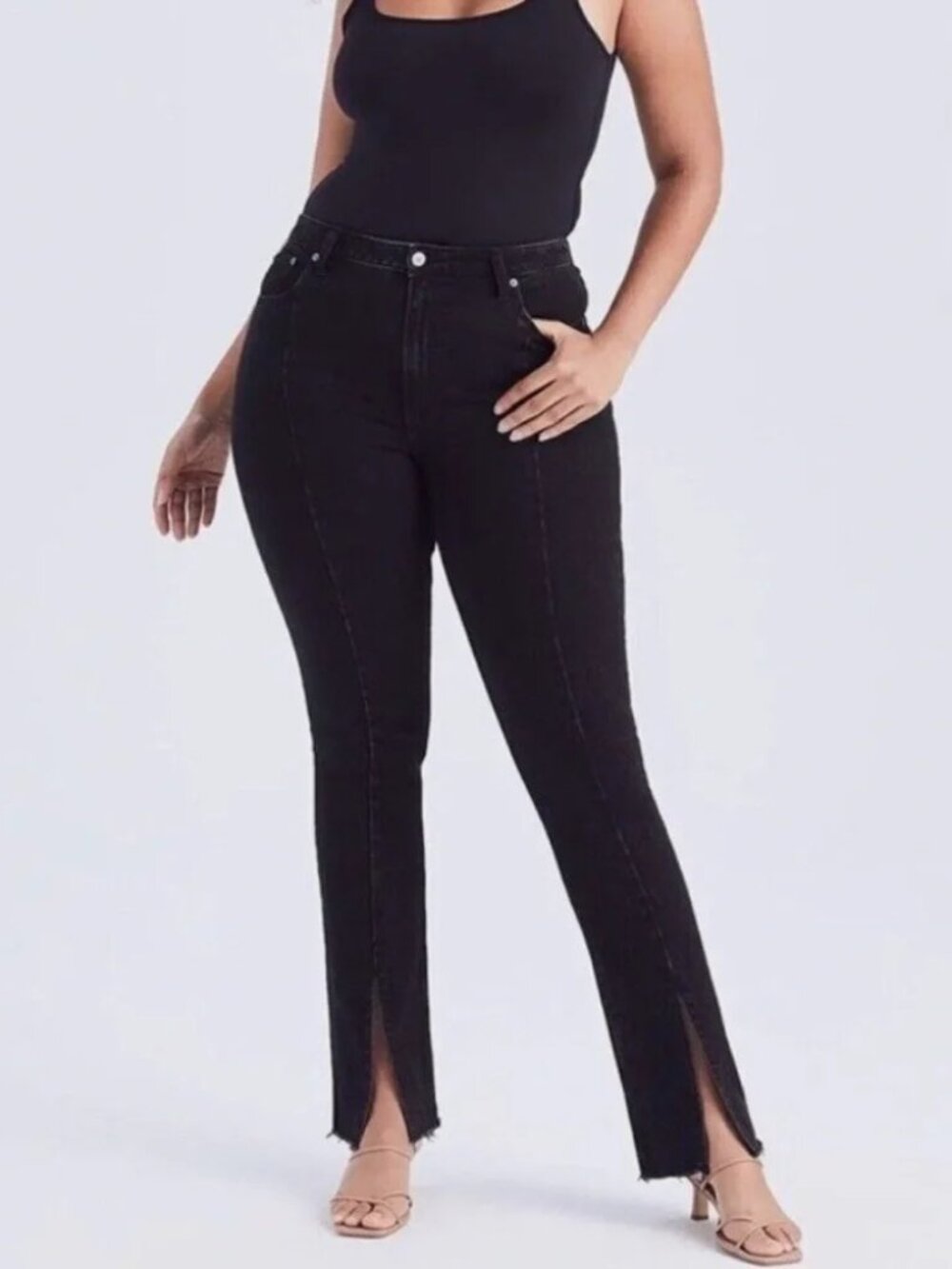 Abercrombie & Fitch The Skinny High Rise Split Hem Curve Love Jeans Size 30/10s